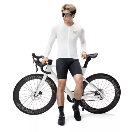 Rockbros YDCX008 Diamond Long Sleeve Cycling Jersey Size XS - White