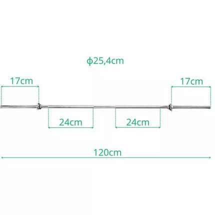 TIESUS STRYPAS 120 CM ENERO FIT Ø25.4