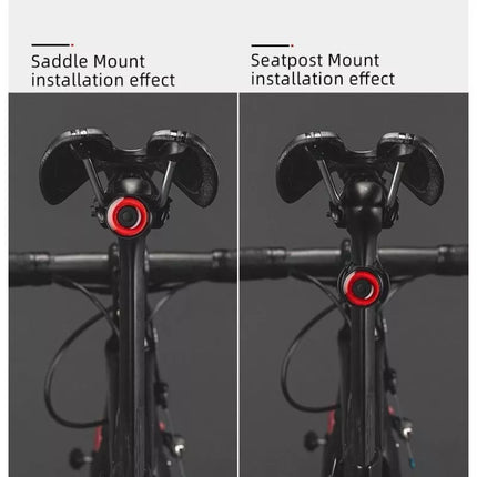 Rockbros Q3 Rear Bike Light with Smart Stop System - Black