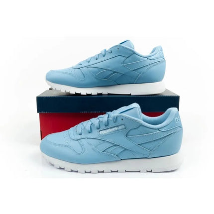Reebok women's sports shoes Classic sneakers blue fashionable leather