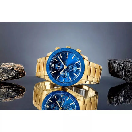 Men's Watch Giewont Chronograph Sapphire Gold Blue GW8720-B6