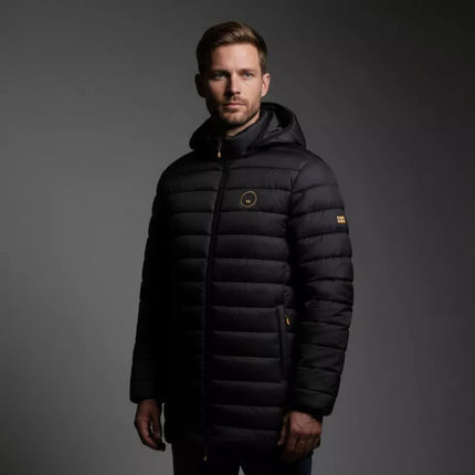 Geographical Norway men's jacket AMIGOMAP LONG HOOD DB BLACK MEN 233 BLACK (WZ5085H/GN-NOIR)