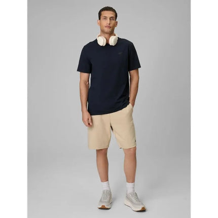 Men's regular plain T-shirt 4F 4FRSS26TTSHM4087-31S