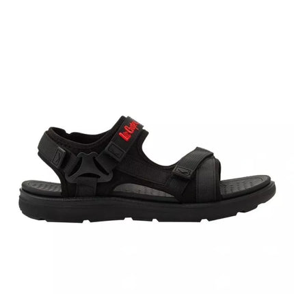 Lee Cooper men's shoes with velcro straps for summer, lightweight black