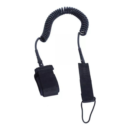 Safety rope for Enero SUP 9 board, black, spiral, 275 cm - 1033211