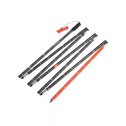 Mammut Carbon Probe 280 slitinės slidžių lazdas 2 vnt. 2,8 m Juodos, Raudonos