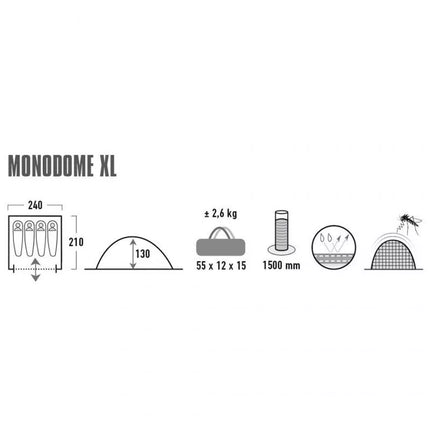 H High Peak Monodome 4 palapinė 10310