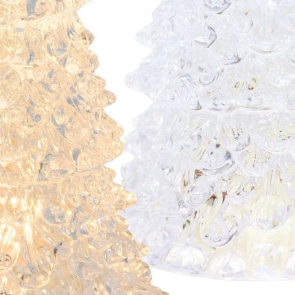 DECORATIVE CHRISTMAS TREE TRANSPARENT LED WARM WHITE 27CM