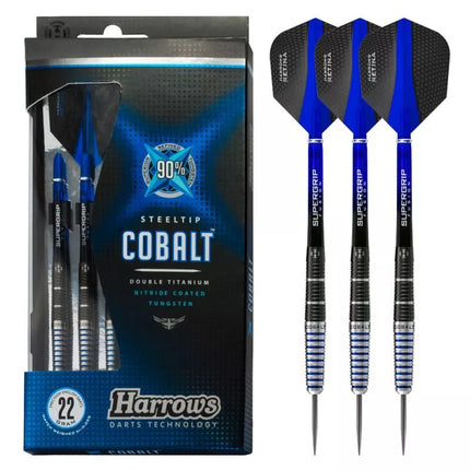 Harrows COBALT 90% Steeltip Darts HS-TNK-000013299