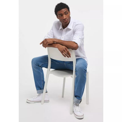 Mustang Clemens Lininė medvilninė marškininė M 1014356-2045