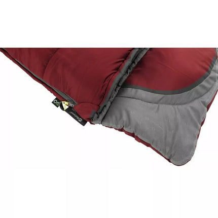Outwell Contour Junior miegmaišis (140 cm) - raudonas/pilkas