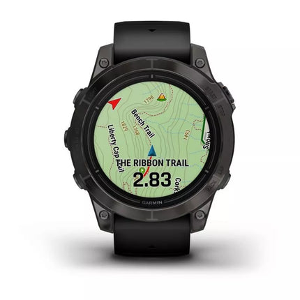Garmin EPIX PRO g2 47mm Safyrinis Anglies pilkos spalvos su DLC danga, Titano juodumo