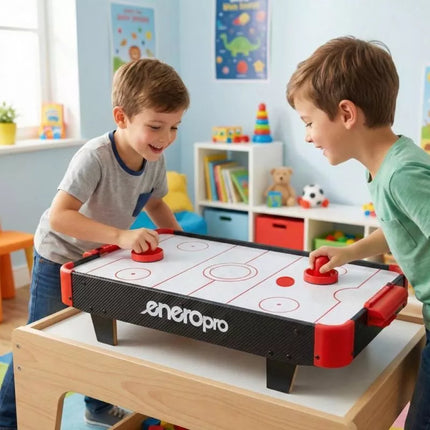 STALO ŽAIDIMAS AIR HOCKEY 60x32.5x14CM JUODOS ENERO PRO