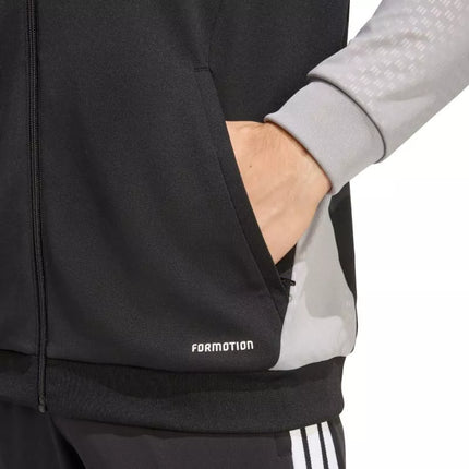 Men's adidas Tiro 26 Competition Training sweatshirt black, gray, and white JX4260