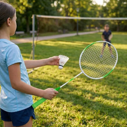 EDDY TOYS žalias badmintono rinkinys