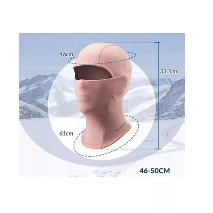 Rockbros vaikiška balaklava 46-50cm rožinė