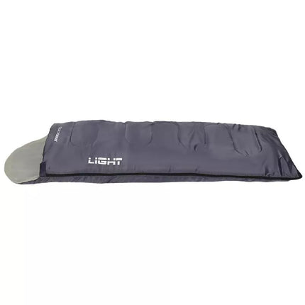 LIGHT TOURIST SLEEPING BAG 200X70CM GREY ENERO CAMP