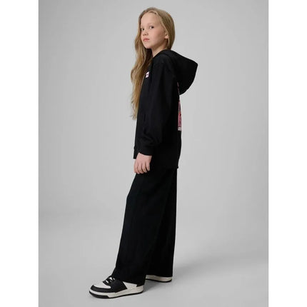 Girls' wide-leg sweatpants 4F 4FJRSS26TTROF1918-20S