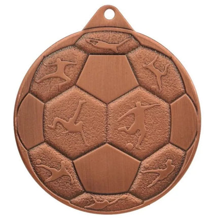 Plieninė futbolo medalis FI 50 MMC8850/B - Bronzos spalvos