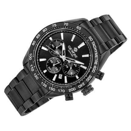Men's Watch Giewont Chronograph Sapphire Black GW9580-B2
