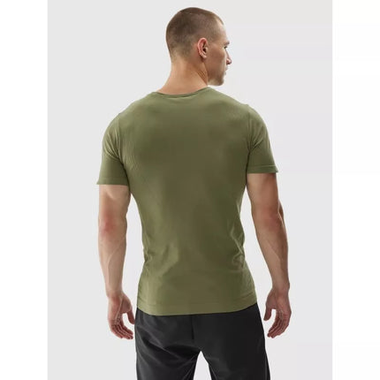 Men's seamless training shirt 4F 4FWAW24TFTSM0975-44S