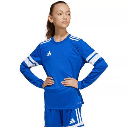 adidas Squadra 25 vaikiški marškinėliai ilgomis rankovėmis, mėlyni JJ0046