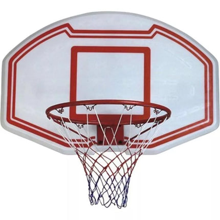 BASKETBALL BACKBOARD 90x60CM WITH RIM 43CM 1009455