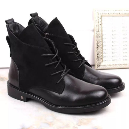 Insulated flat ankle boots Potocki W WOL88C black