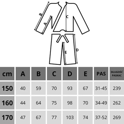 Profesionalus Karate Kimono Enero 170cm 8oz