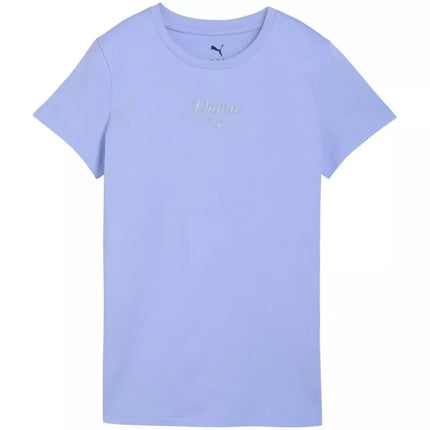 Puma ESS Script Tee moteriški marškinėliai violetiniai 691760 60