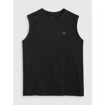 Men's tank top regular plain 4F 4FWMM00TSLEM125-20S