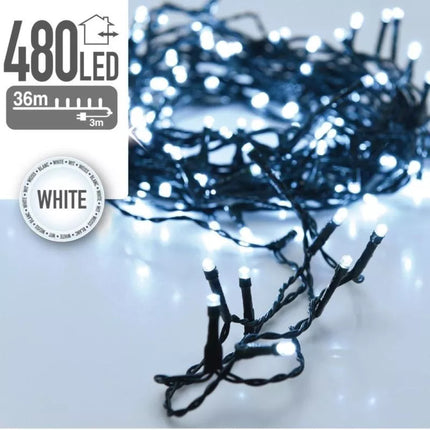 CHRISTMAS TREE LIGHTS LIGHT CHAIN 480 LED COOL WHITE