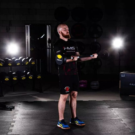 GSG-20 štanga, padengta guma, 20 kg, HMS 17-58-013