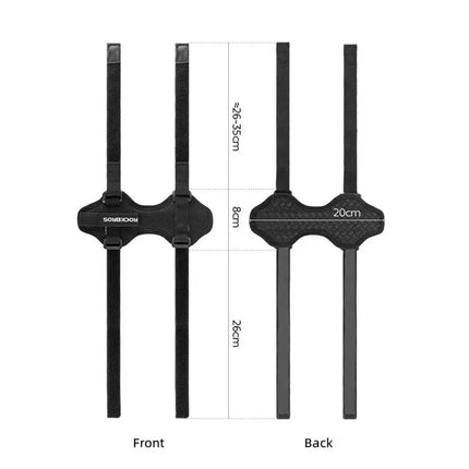 Rockbros 50210064001 Velcro tvirtinimo diržas dviračiui Bluetooth garsiakalbiui ar vandens buteliui - Juodas