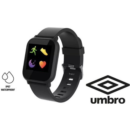UMBRO JUODAS KVADRATINIS STEBĖJIMO LAIKRODIS