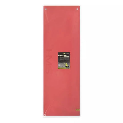 HMS Premium MFK03 Raudona-Juoda Klubo Fitneso Kilimėlis su Skylutėmis