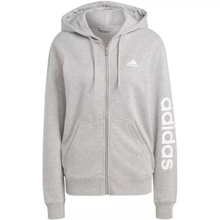 adidas Essentials Linijinis Hoodie su gobtuvu ir pilnu užtrauktuku iš French Terry audinio moterims IC6866