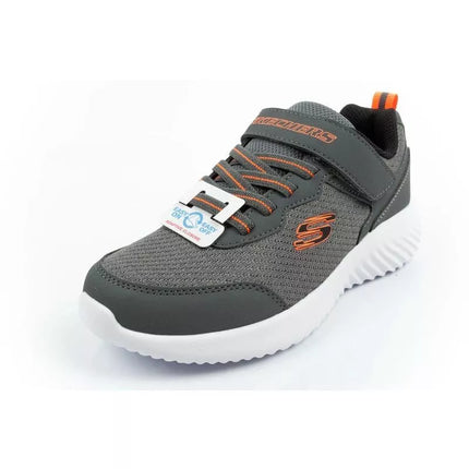 Skechers Bounder vaikiški sportiniai batukai su lipukais, lengvi, madingi pilki