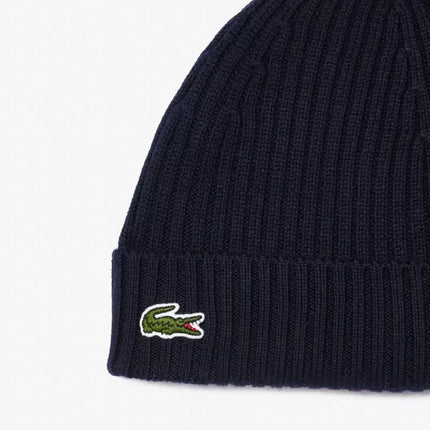 Lacoste Briaunota vilnos kepurė Tamsiai mėlyna - RB0001-166