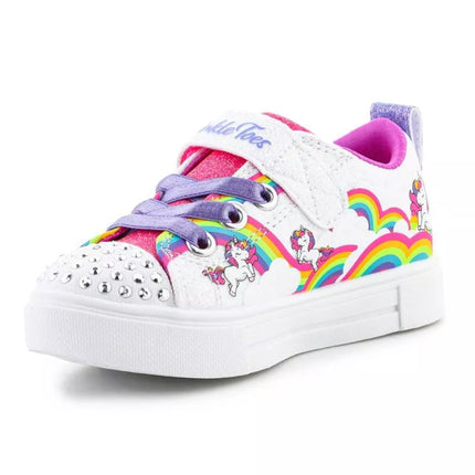 Skechers S-Lights Girls Twinkle Sparks Jumpin Clouds Jr 314809N-WMLT batai
