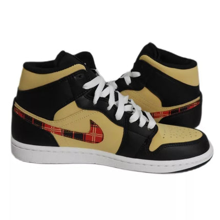 Originalūs Air Jordan 1 Mid Tartan Swoosh Vyriški Kedai - DZ5329-001