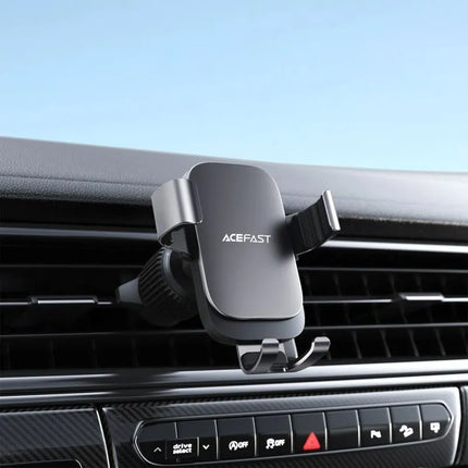 Acefast D59 gravitacinis automobilinis telefono laikiklis ventiliacijos grotelėms – pilkas