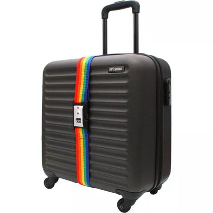 UNIVERSAL SECURITY STRAP FOR SUITCASE 180x5CM WITH PROWORLD CODE MULTICOLOR