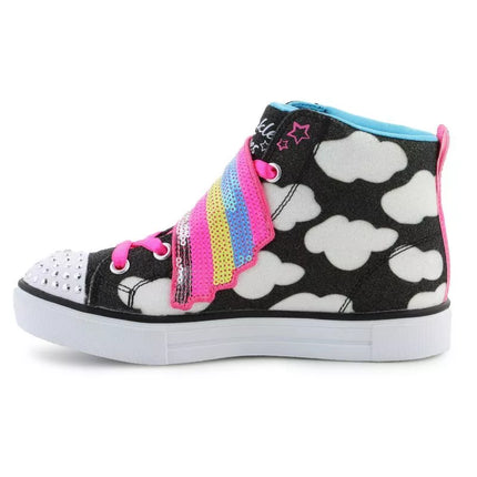 Skechers Twinkle Toes batai: Twinkle Sparks - Shooting Star Jr 314775L-BKMT