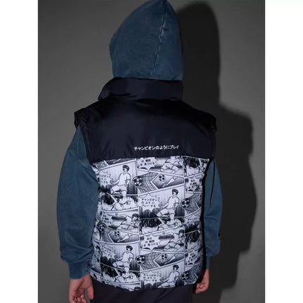 Boy's down vest with synthetic filling 4F 4FJRAW25TVJAM321-10A