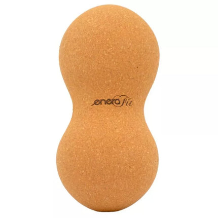 Dvigubas kamštinis masažinis kamuolys 7.5x15CM ENERO FIT