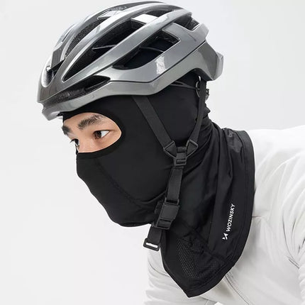 Wozinsky WKM-01B kaukė-balaklava motociklams ir dviračiams - juoda