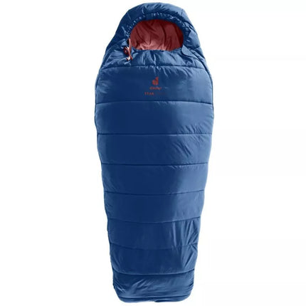 Deuter Starlight Vaikiškas Miegmaišis (130-170 cm) - Naktinis Mėlis/Raudonmedžio