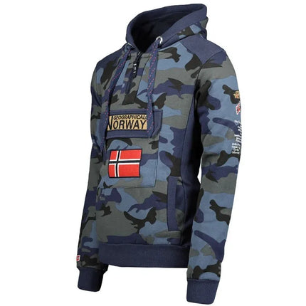 Geographical Norway GYMCLASS MEN CAMO 100 (WT1663H/GN/MILITAIRE BLUE)