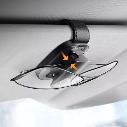 Baseus automobilinis akinių laikiklis-spaustukas juodas (ACYJN-B01)